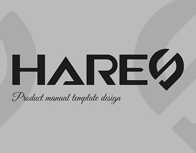 HARES product guide template design
