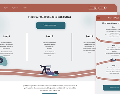 CareerPath - Responsive Website | UX Case Study