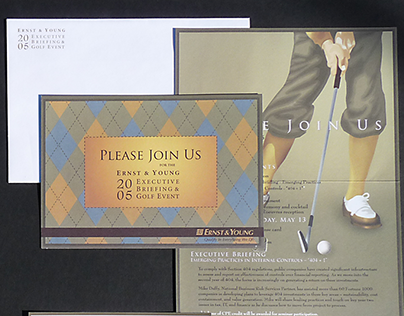 Golf event invitation