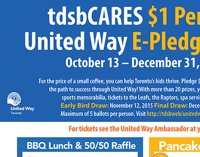 TDSB & The United Way Fundraising events