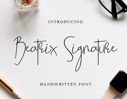 Beatrix Signature - Elegant Handwriting Font