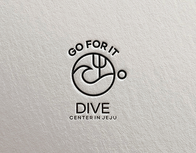 Review of "GO FOR IT" scuba diving logo design