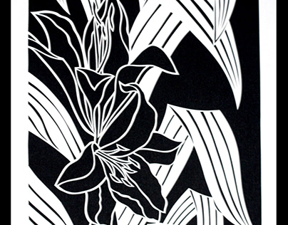 lily flowers- handmade papercutting