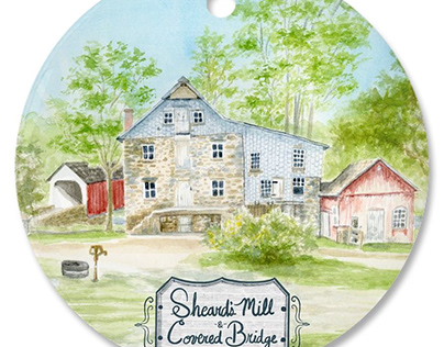 Project thumbnail - Sheard's Mill Covered Bridge - commissioned piece