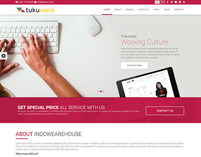 Tukuware HTML5 One Page Design