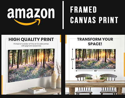 Framed Canvas Print Amazon Listing Images