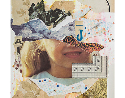 Handmade collage / Colagem sobre papel