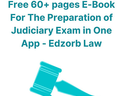 Free e-book for Judiciary Exam Preparation - Edzorb Law