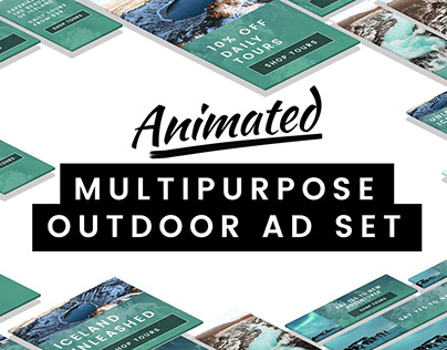 Animated Multipurpose Outdoor Ad Set