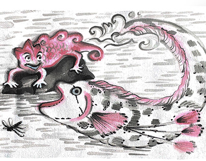 Chameleon and the Giant oarfish