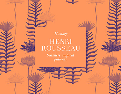 Henri Rousseau inspired patterns