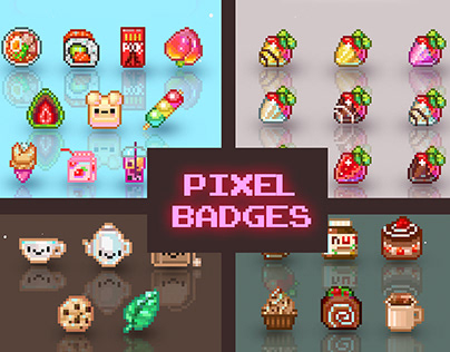 Some Pixel Art Sub Badges