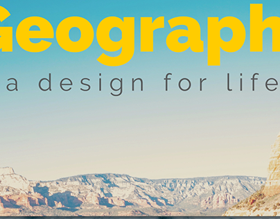 Geography - A Design For Life.