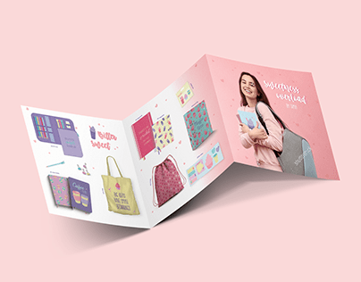 Brochure fictional back to school collection