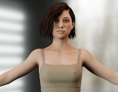 3D Realistic Woman
