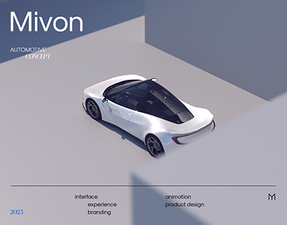 Mivon Automotive E-Sportscar Product and UI/UX Concept