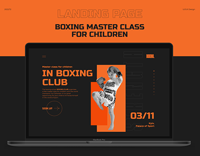 Boxing Master Class Landing Page