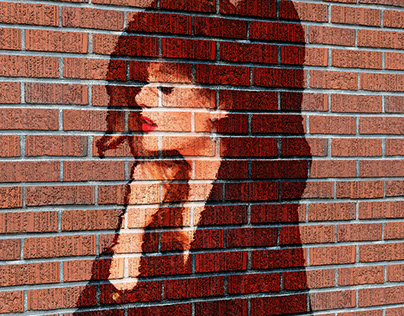 Photo into a Brick Wall Portrait