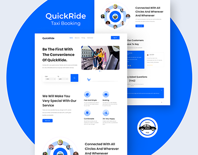 Project thumbnail - taxi booking web | taxi booking website | ui/ux design