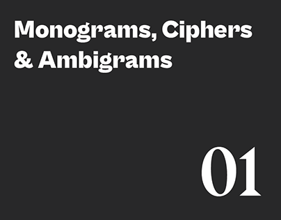 Monograms, Ciphers & Ambigrams