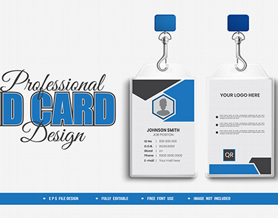 I will design id cards lanyards and identity cards
