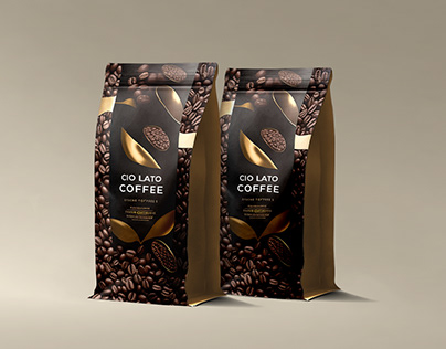 COFFEE POUCH POUCH LABEL DESIGN