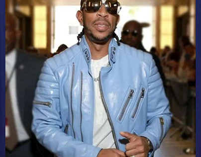 IHeartRadio Music Awards Ludacris Blue Leather Jacket