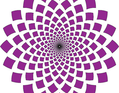 rectangle spiral flower