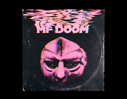 MF Doom Retro Album Cover mockup