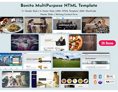 Bonito – Responsive HTML Template