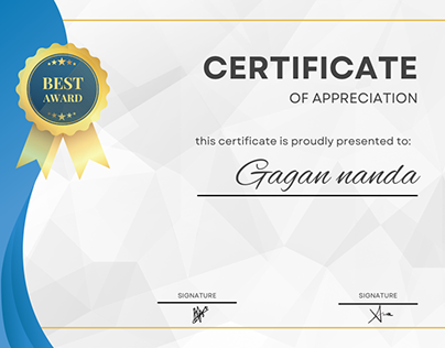 Gagan nanda certificate