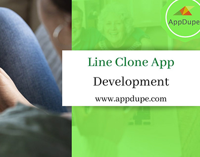 What are the features of the Line clone messaging app?