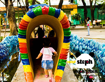 Colorful Playground Tunnel