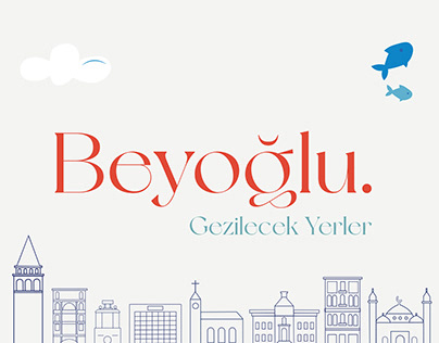 Infographic Graphic Design (Beyoğlu Gezilecek Yerler)