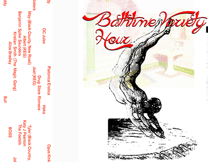 Bathtime Variety Hour - tape cassette cover artwork WIP