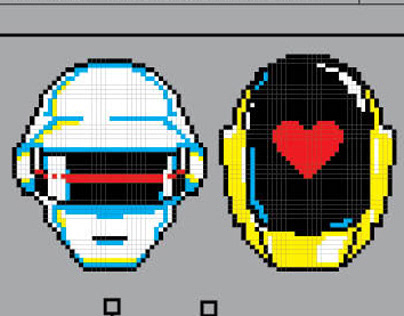 Daft Punk Poster/Pixel art