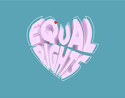 Equal rights - 3d design