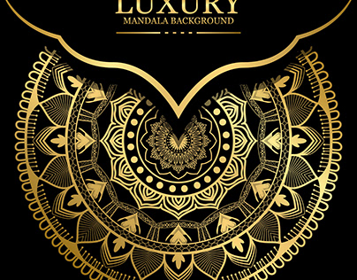 Luxury Golden Mandala Vector Illustration Background