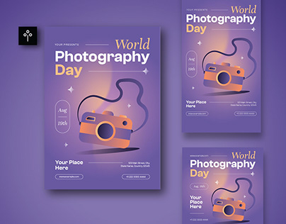 Gradient World Photography Day Flyer