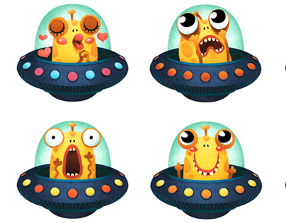 Alien Stickers for imo