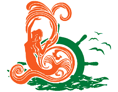 A'rous El Bahr (Sea Maid) sea food 2 colors logo