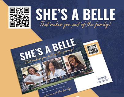 Bennett College - She's A Belle (Postcard Mailer)