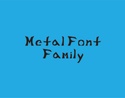 Metal Font Family