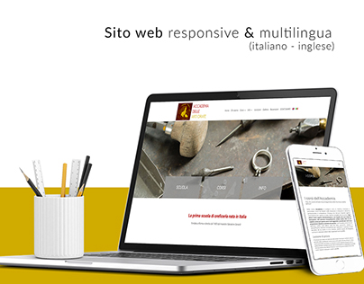 web site design - Accademia delle arti orafe