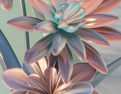 Serene Florals | 3D Illustration