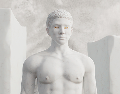 Marble Emulated Anatomy Study Sculpt