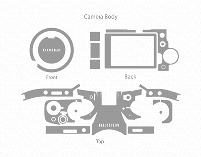 Fujifilm X-T4 Mirrorless Camera Skin Template Vector