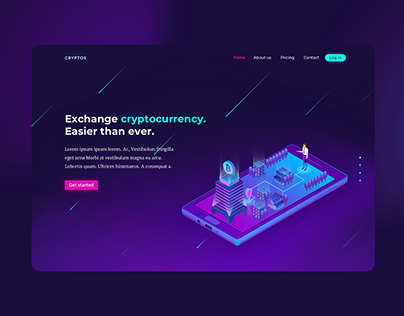 Cryptos landing page