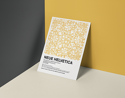 Cartaz tipográfico - Neue Helvetica