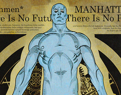 Watchmen Dr. Manhattan Poster (Illustratıon)